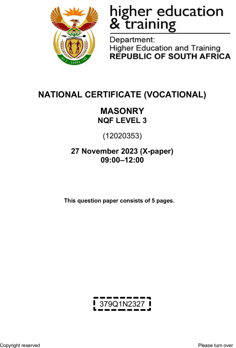 Nc1890 Mansory L3 Nov QP 2023