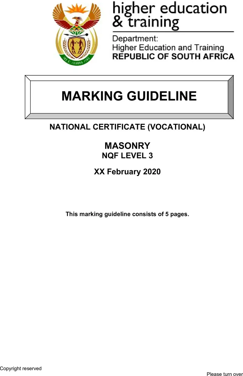 Nc1890 Masonry L3 Memo Feb 2020