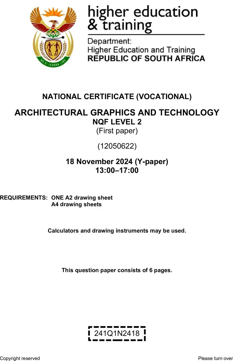 Nc230 Architectural Graphics And Technology L2 P1 QP Nov 2024