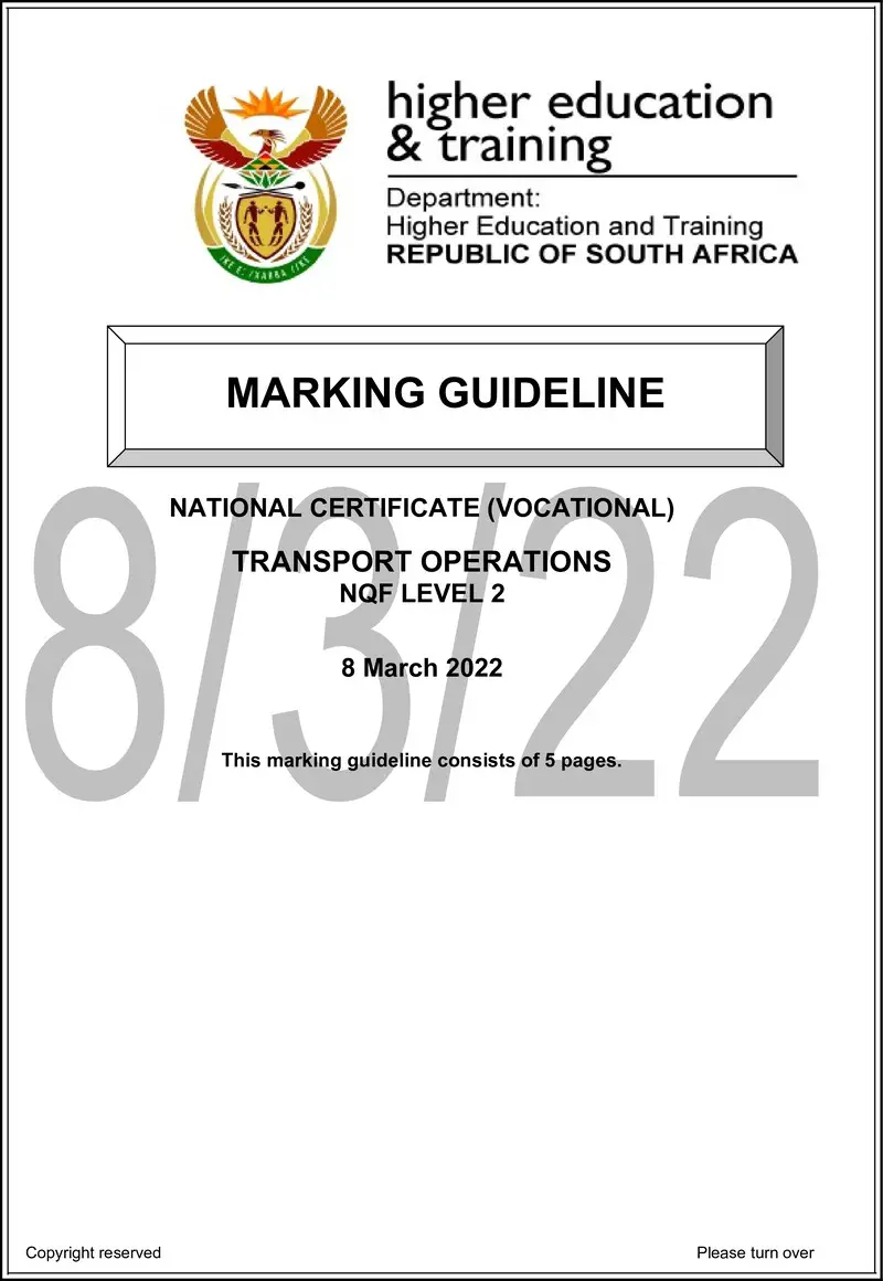 Nc2950 Transport Operations L2 Memo Feb 2022