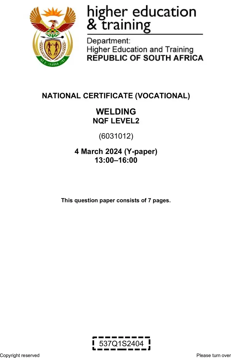 Nc2980 Welding L2 QP Feb 2024