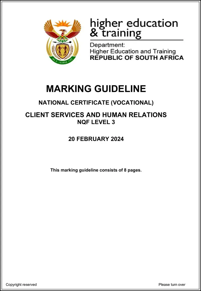 Nc470 Client Service And Human Relations L3 Memo Supp 2024