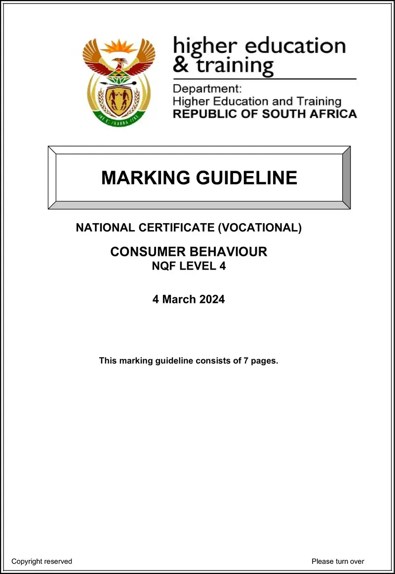 Nc650 Consumer Behaviour L4 Supp Memo 2024