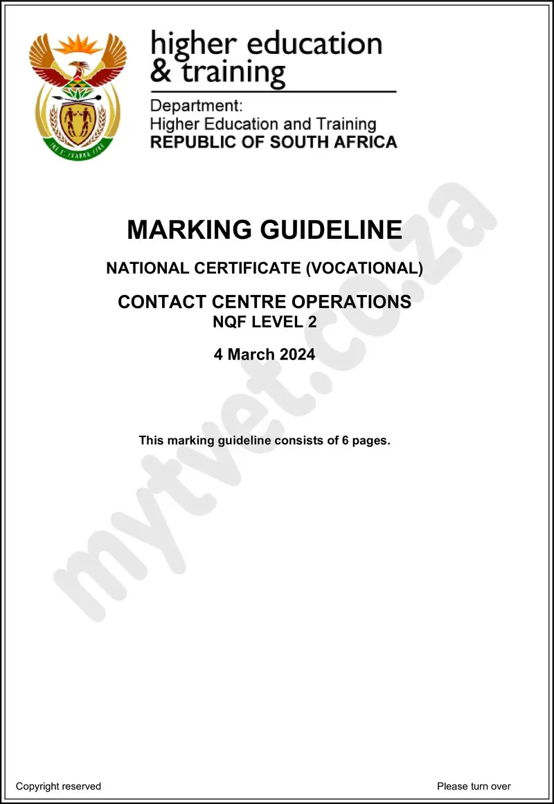 Nc660 Contact Centre Operations L2 Memo Feb 2024