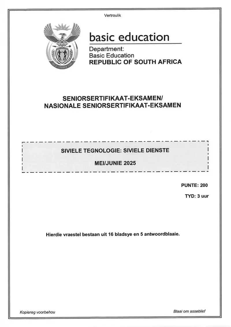 Civil Technology May June 2025 Civil Services Afr Gr12