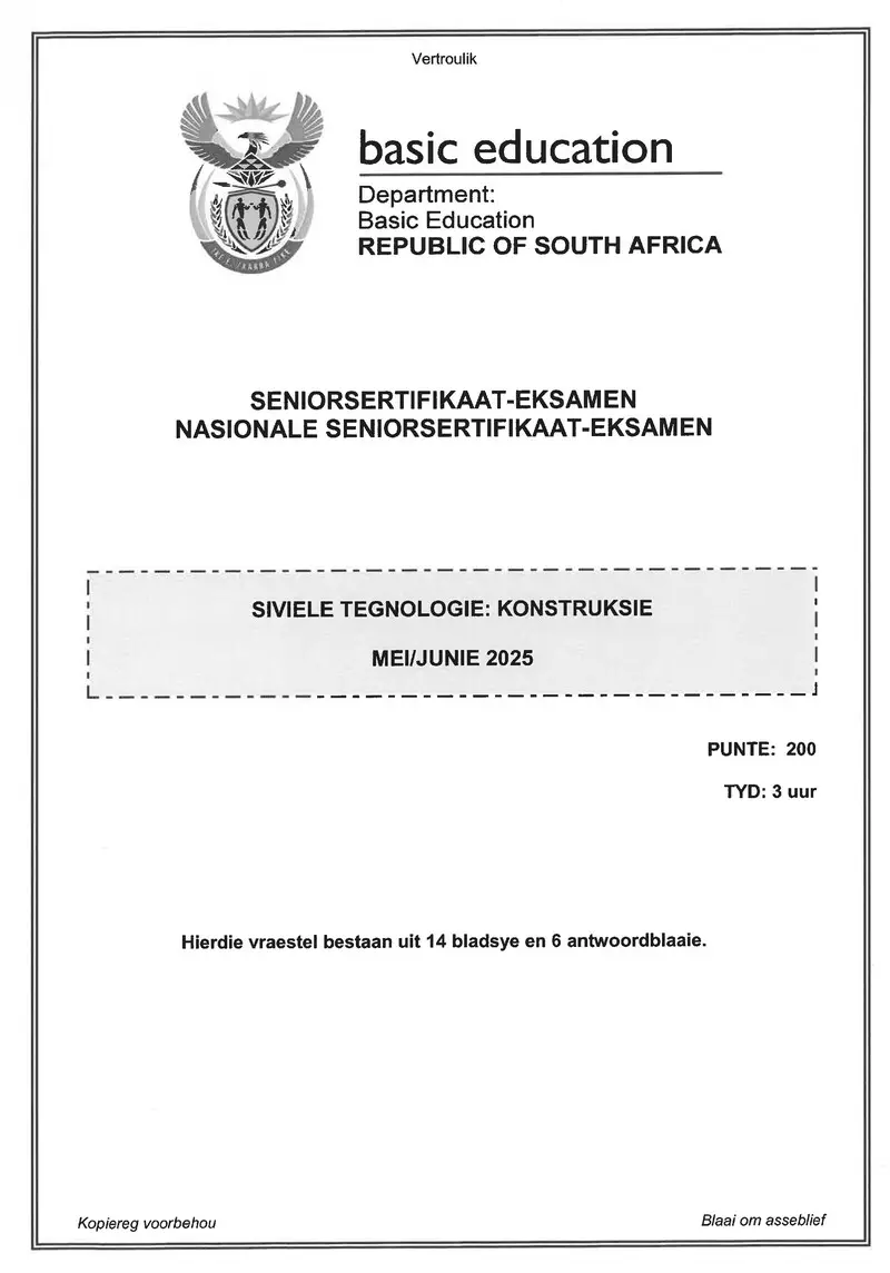Civil Technology May June 2025 Construction Afr Gr12