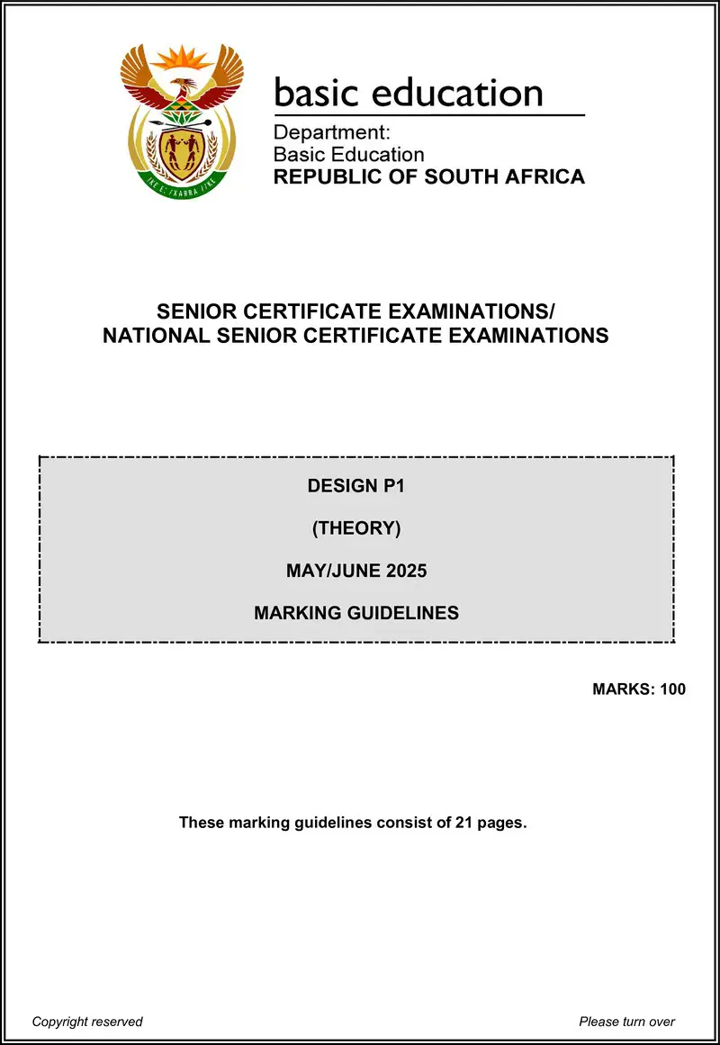 Design P1 May June 2025 Mg Eng Gr12