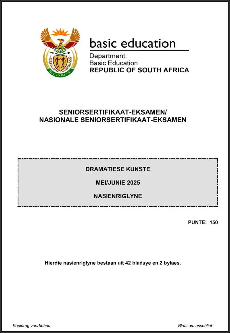 Dramatic Arts May June 2025 Mg Afr Gr12