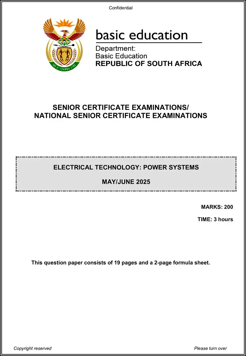 Electrical Technology May June 2025 Power Systems Eng Gr12