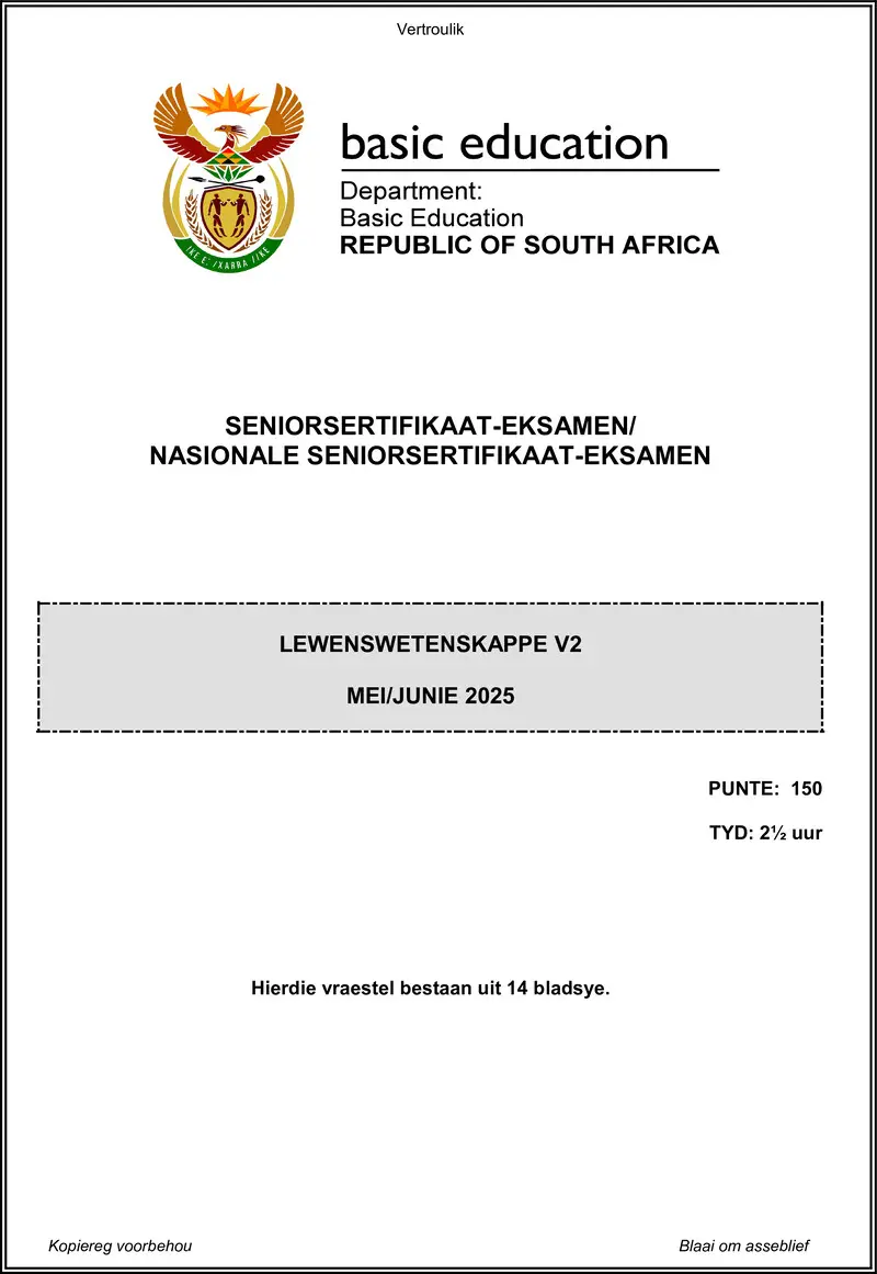 Life Sciences P2 May June 2025 Afr Gr12