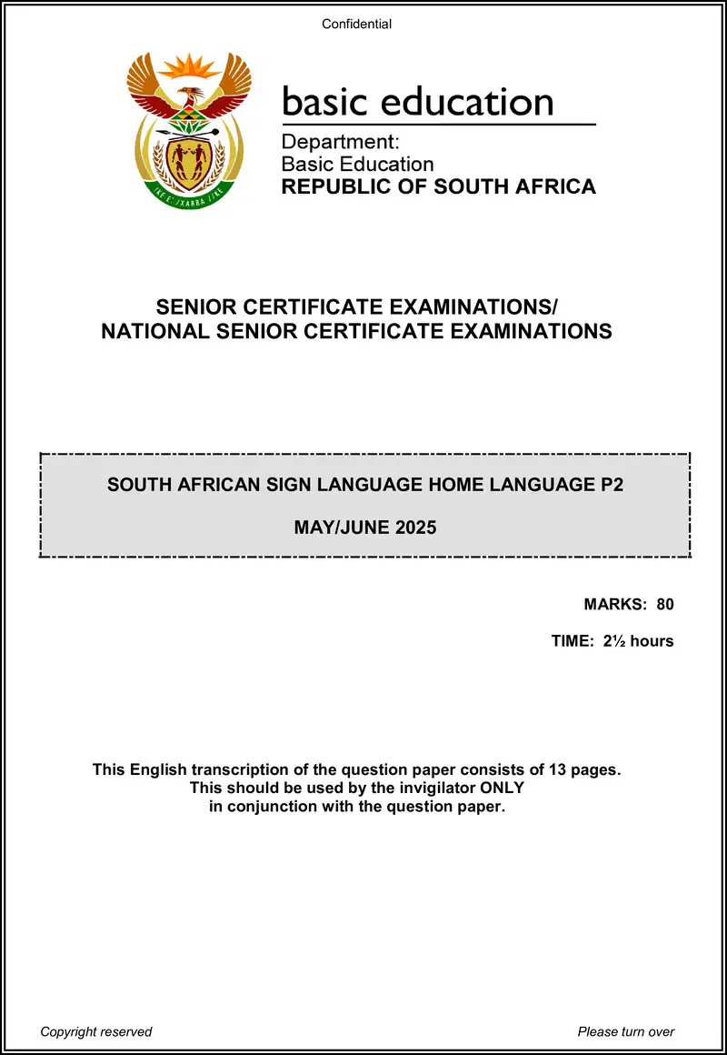 Sasl Hl P2 May June 2025 QP Transcription Gr12