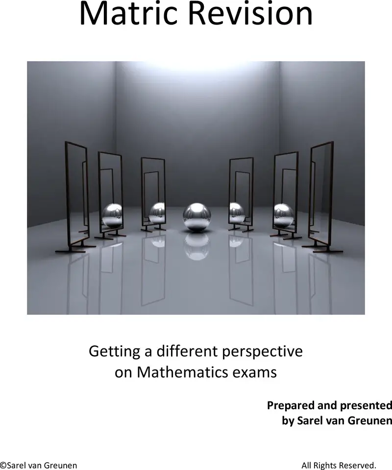 Maths Exam Revison Grade 12