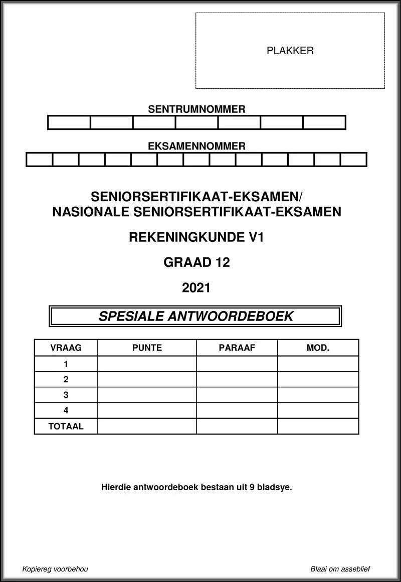 Accounting P1 May June 2021 Answer Book Afr Gr12