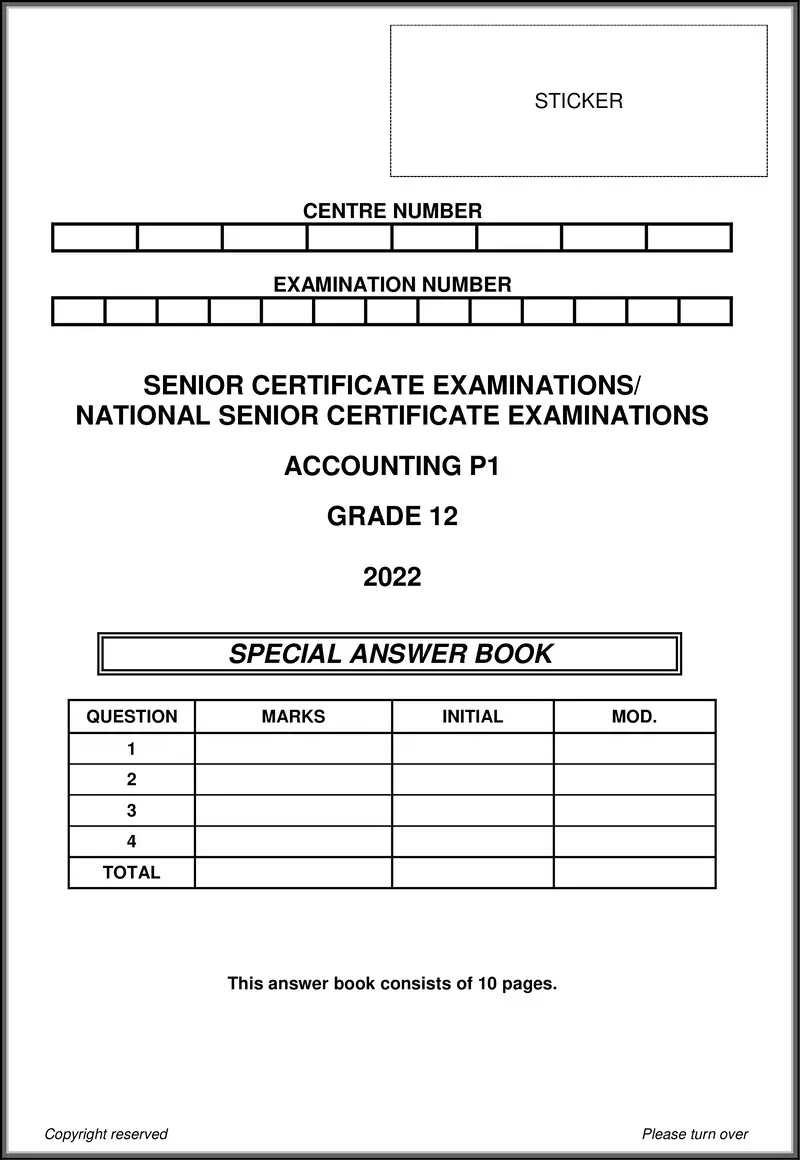 Accounting P1 May June 2022 Answer Book Eng Gr12