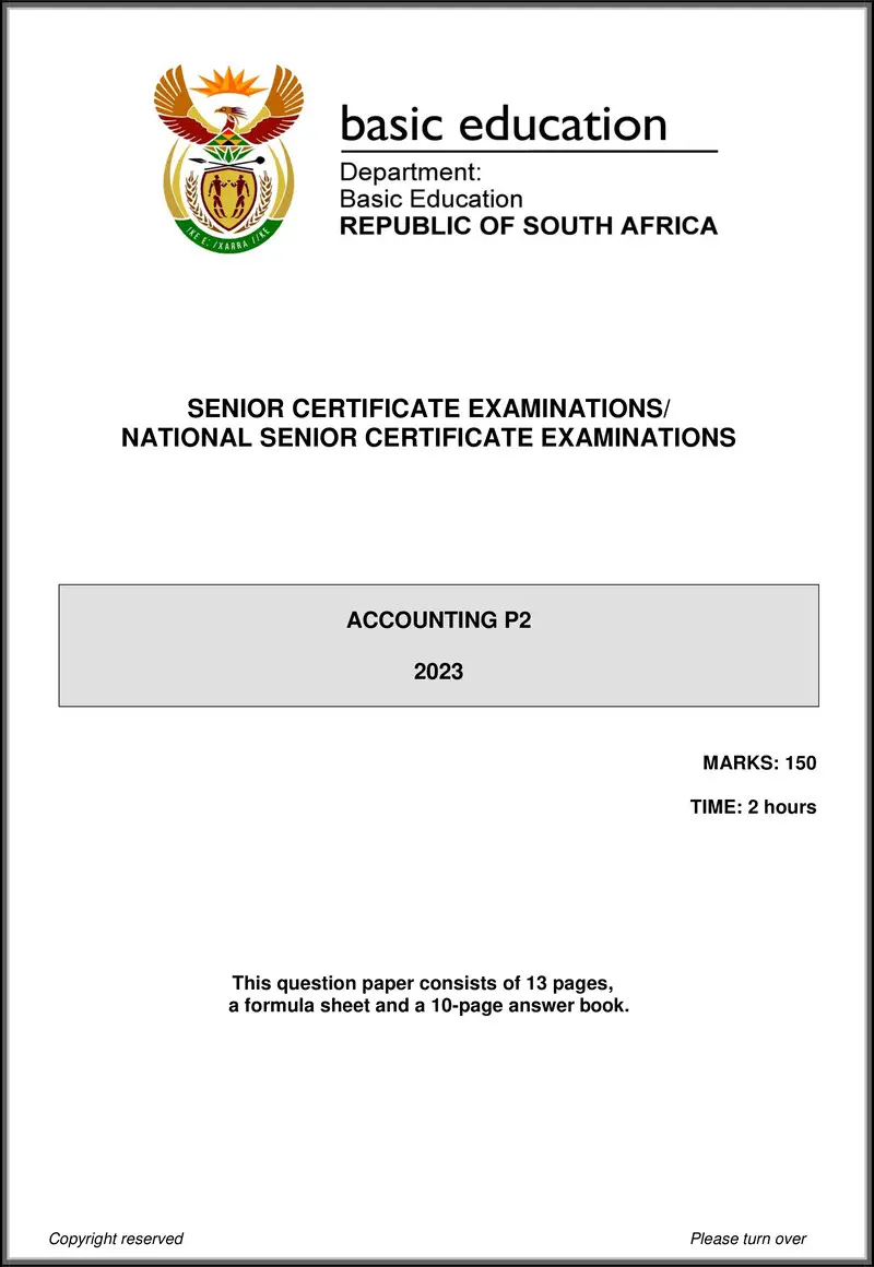 Accounting P2 May June 2023 Eng Gr12