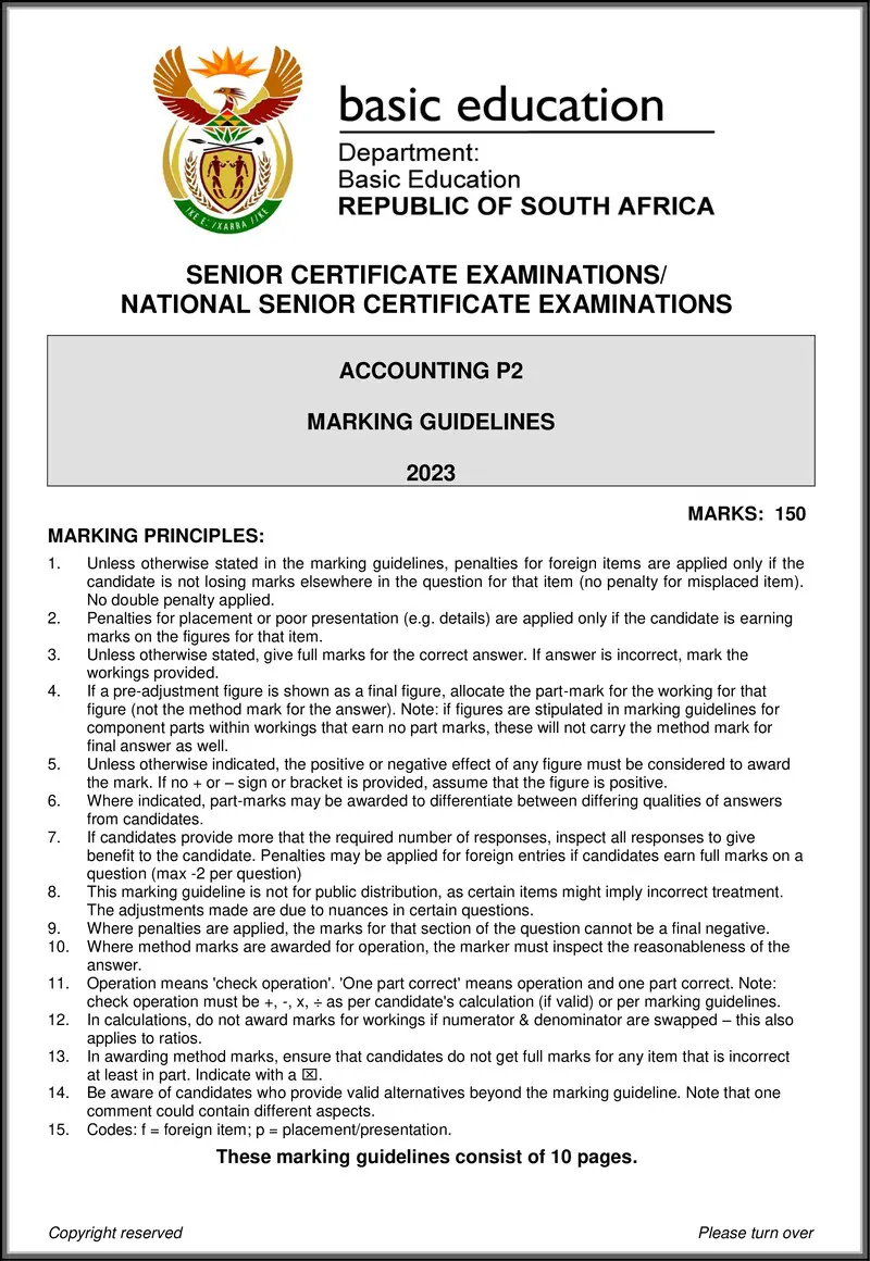 Accounting P2 May June 2023 Mg Eng Gr12
