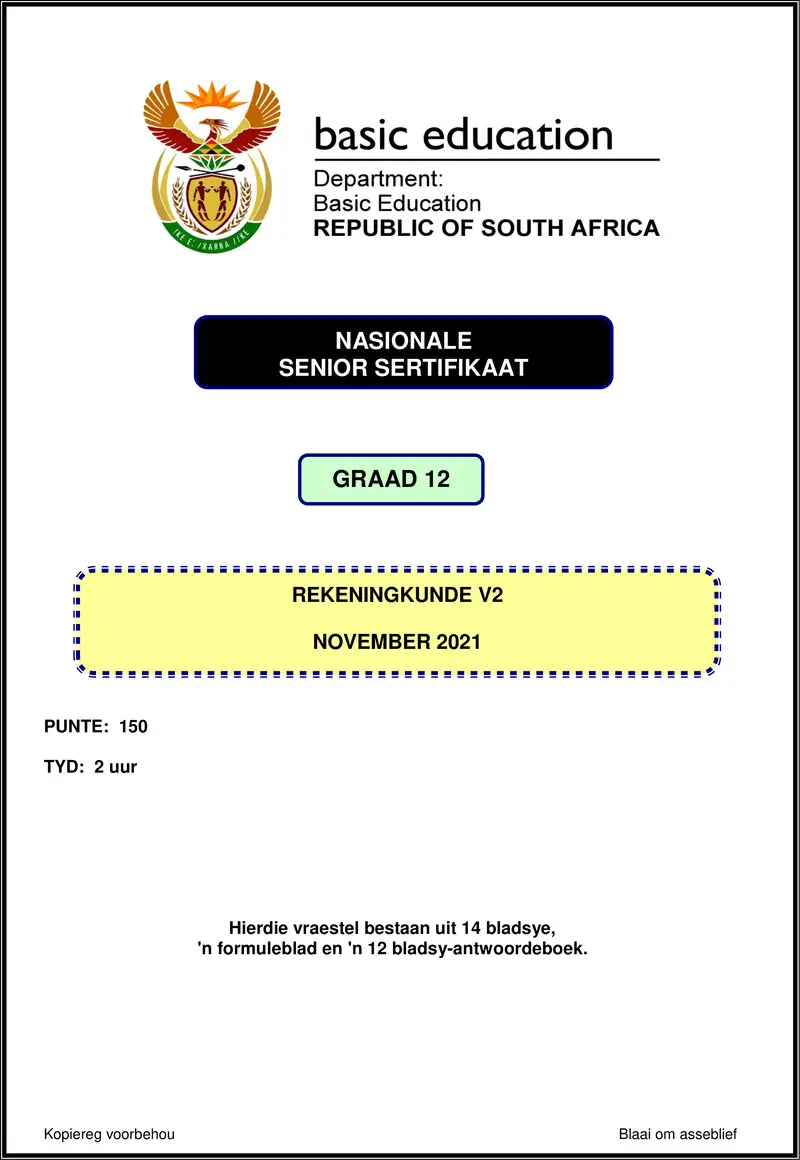 Accounting P2 Nov 2021 Afr Gr12