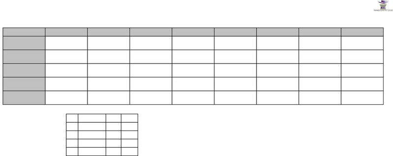 General Timetable For Students.