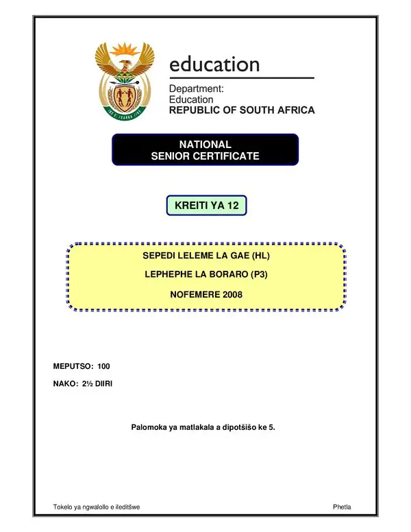 Sepedi Hl P3 Gr12