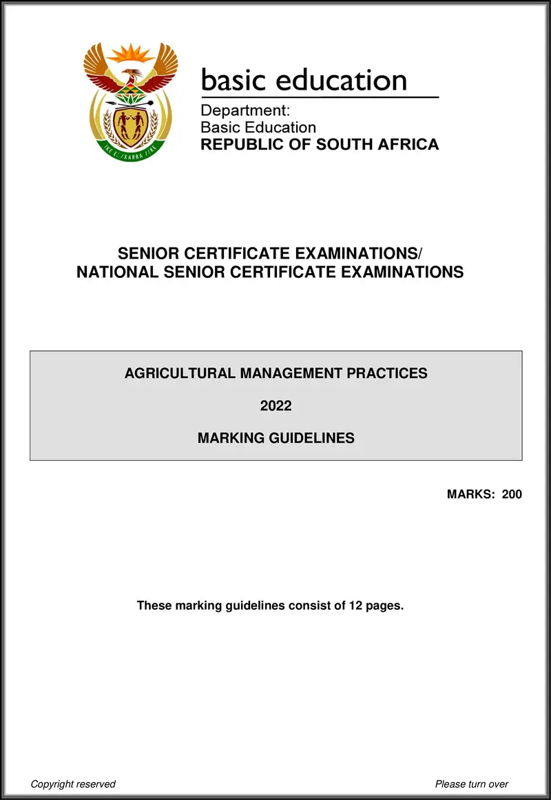 Agricultural Management Practices May June 2022 Mg Eng Gr12