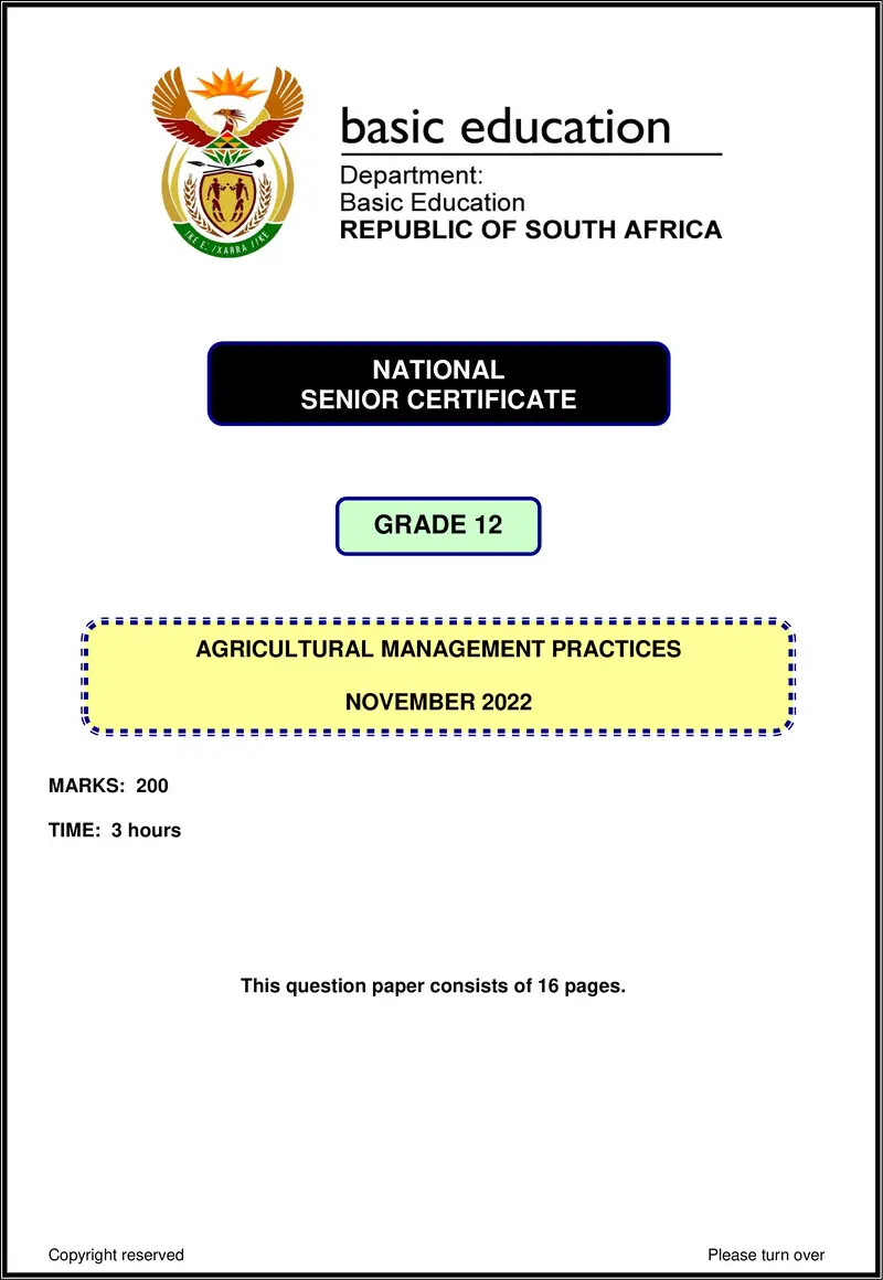 Agricultural Management Practices Nov 2022 Eng Gr12