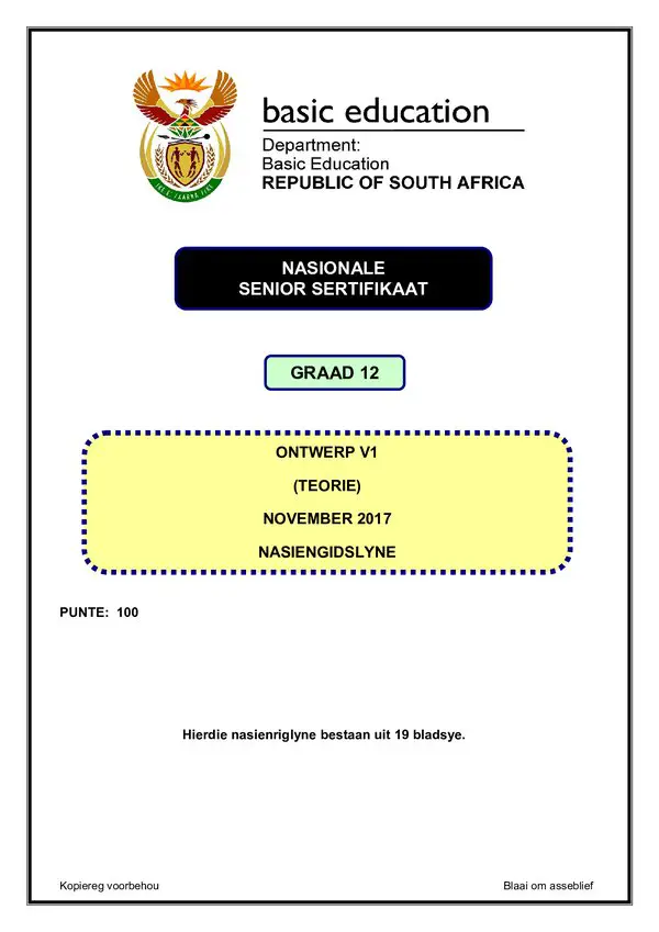 Design Memo 1 (Afrikaans)