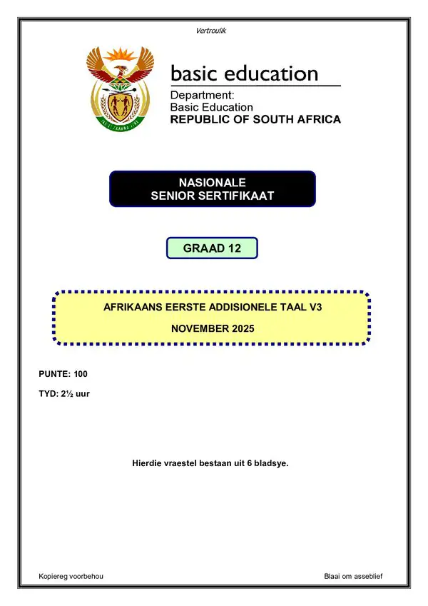 Afrikaans Fal P3