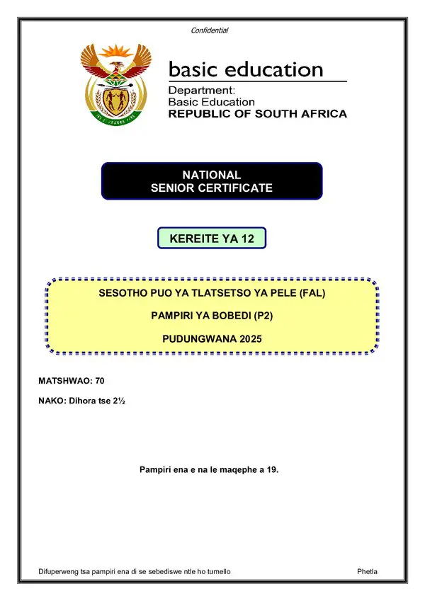 Sesotho Fal P2