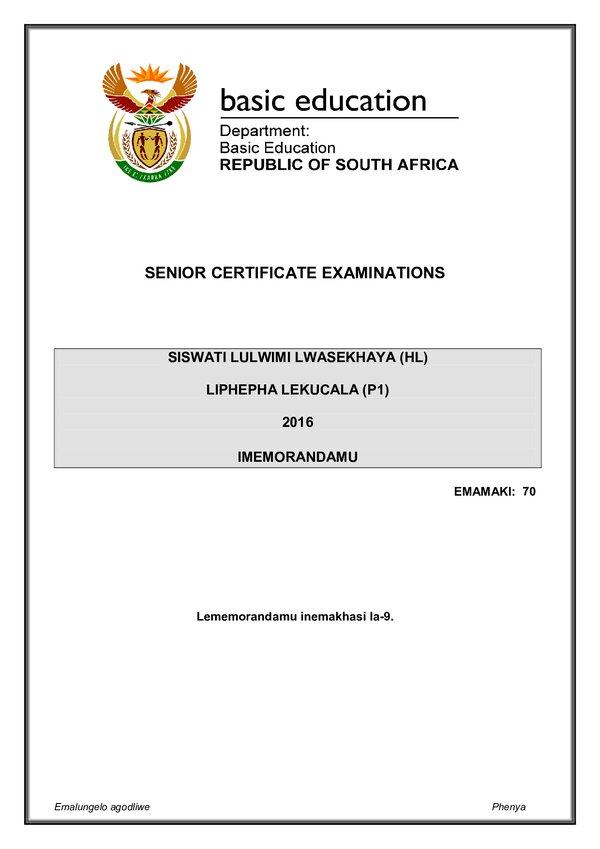 Siswati Siwati Hl P1 Memo