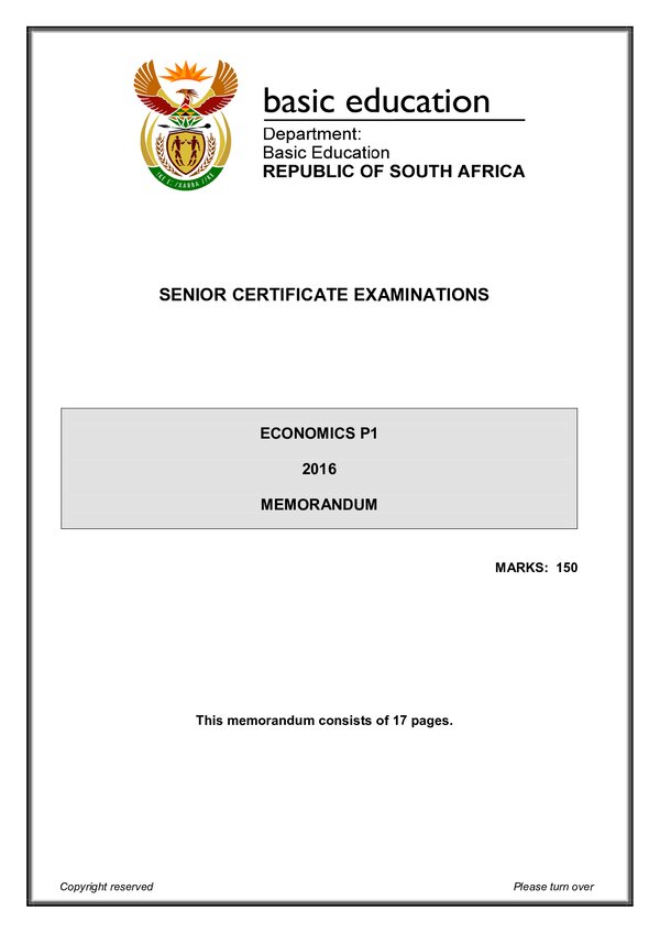 Economics Memo 1 (English)