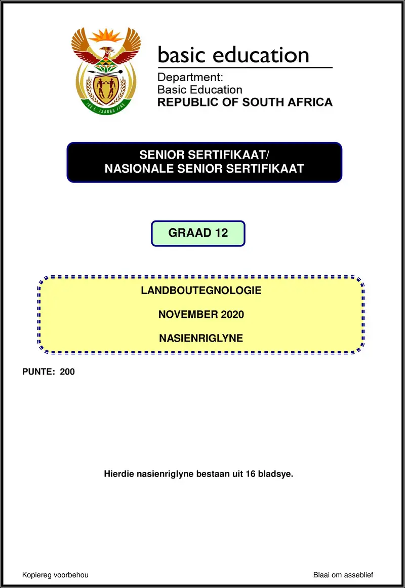 Agricultural Technology Nov 2020 Memo Afr Gr12