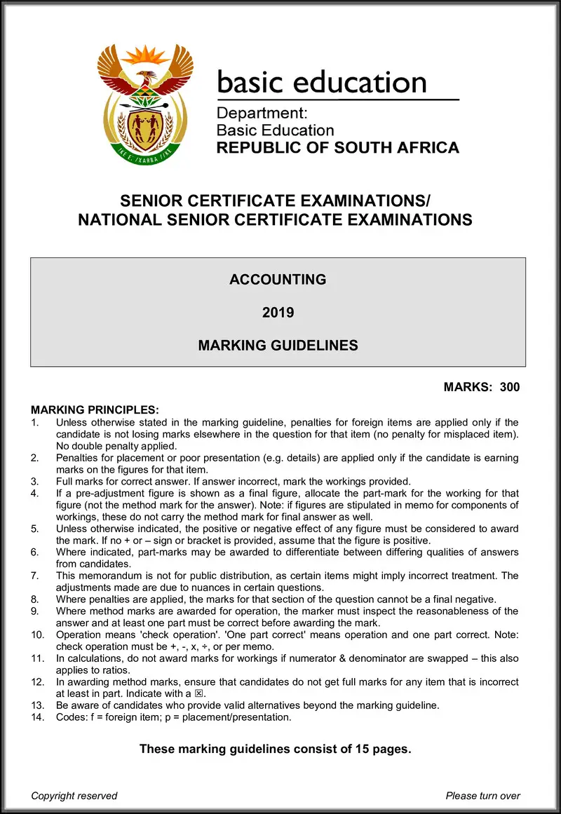 Accounting May June 2019 Memo Eng Gr12