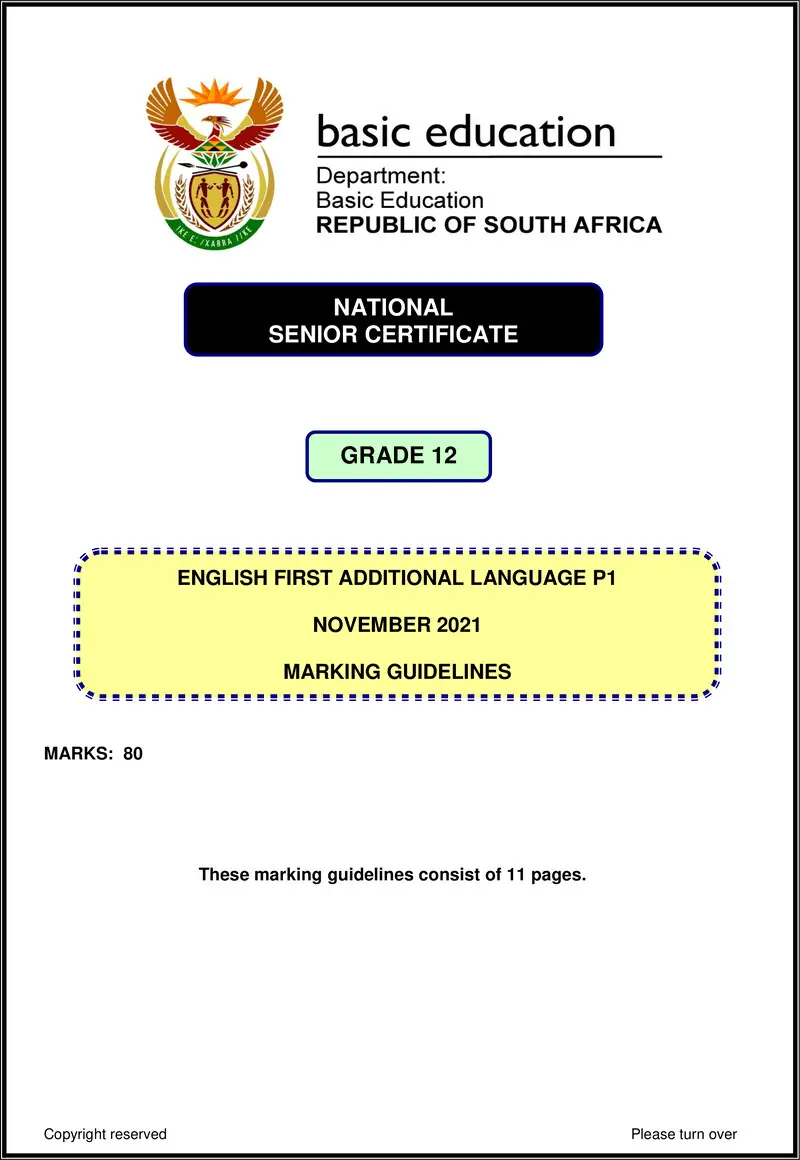 English Fal P1 Nov 2021 Mg Gr12