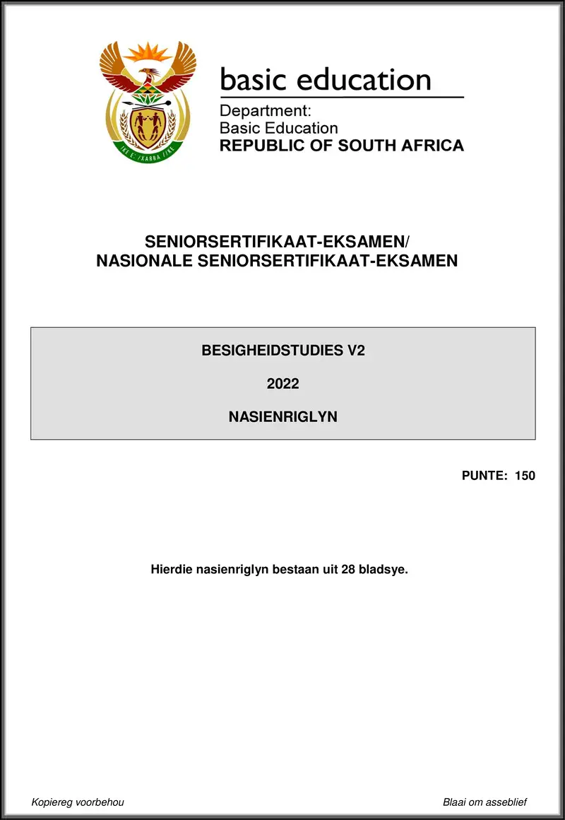 Business Studies P2 May June 2022 Mg Afr Gr12