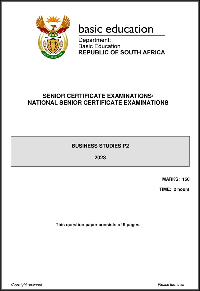 Business Studies P2 May June 2023 Eng Gr12