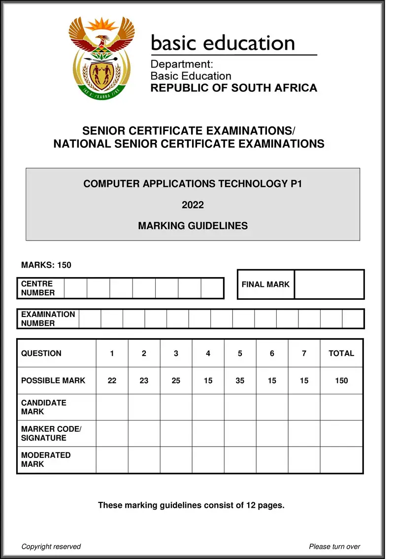 Computer Applications Technology P1 May June 2022 Mg Eng Gr12