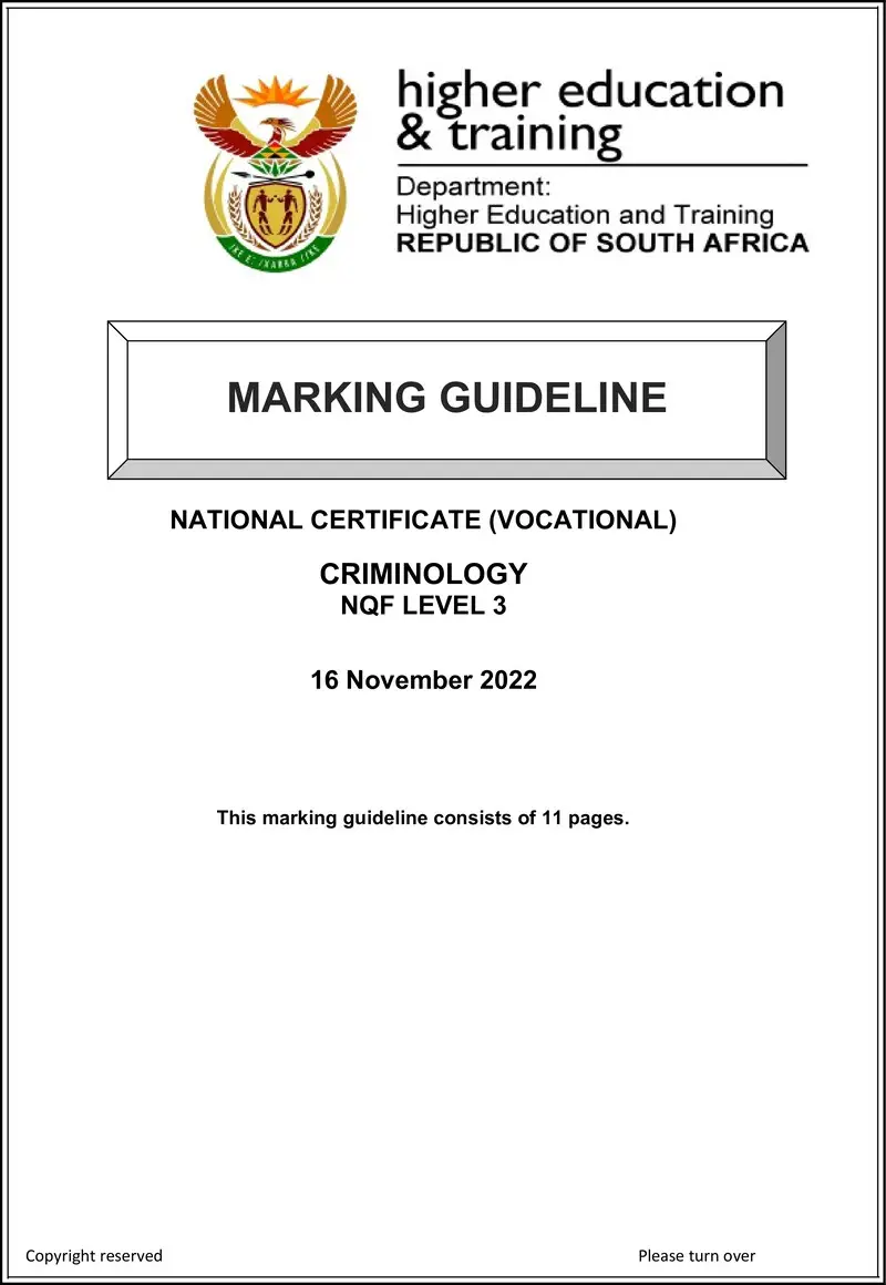 Nc730 Criminology L3 Mg Nov 2022 Signed Off