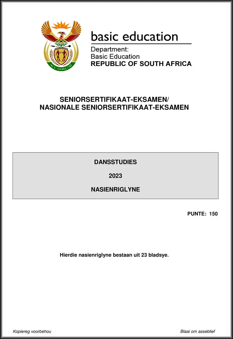 Dance Studies May June 2023 Mg Afr Gr12