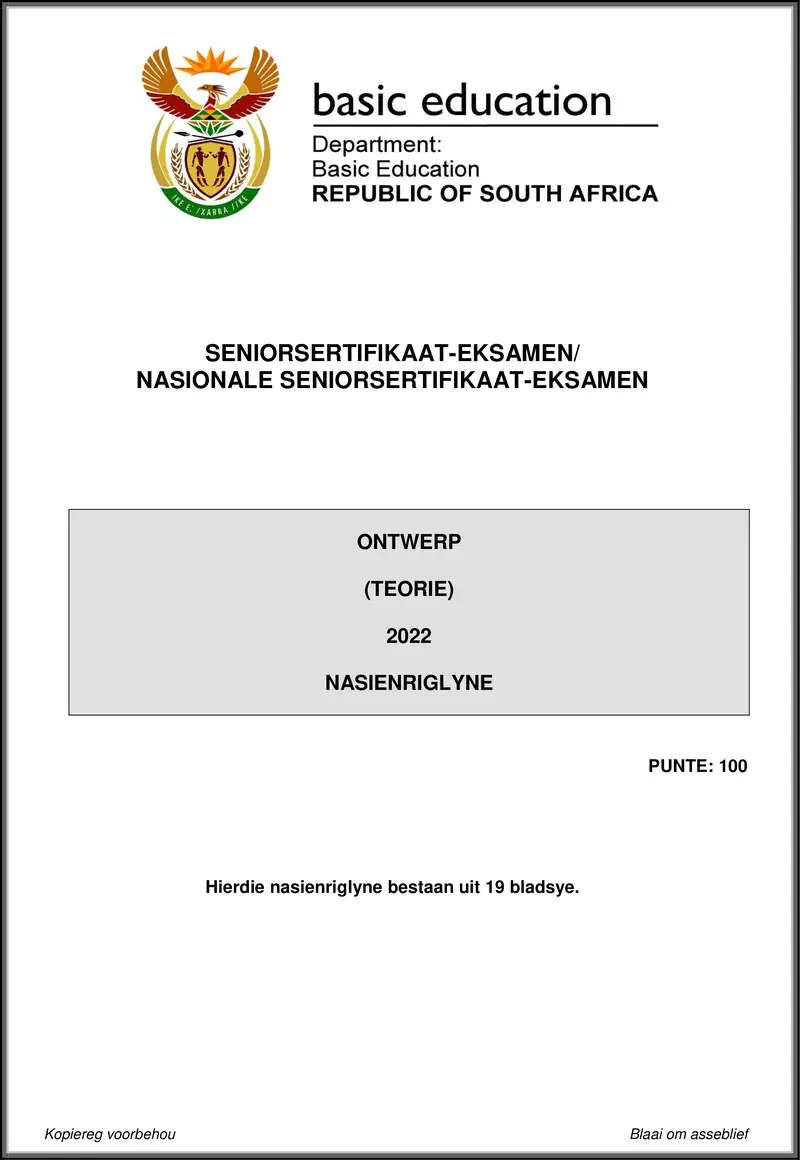 Design P1 May June 2022 Mg Afr Gr12