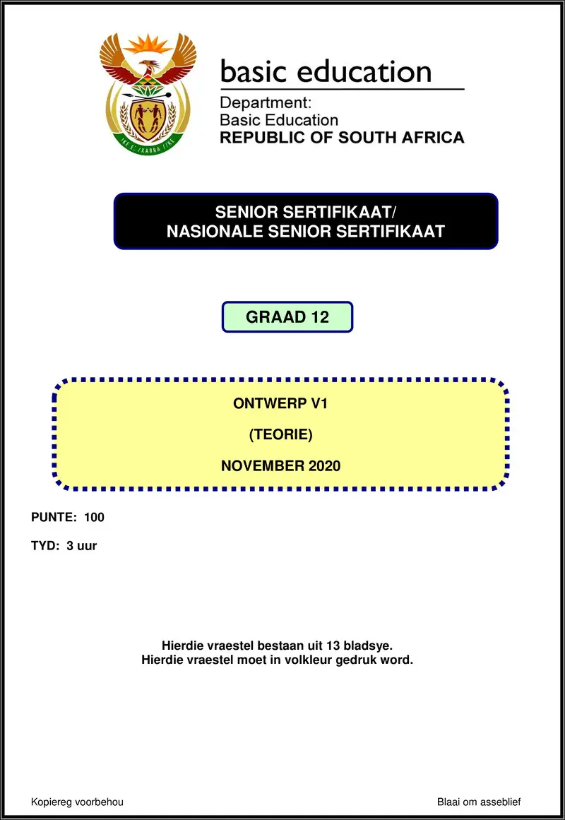 Grade 12 Design past paper 2020 – design p1 nov 2020 afr gr12