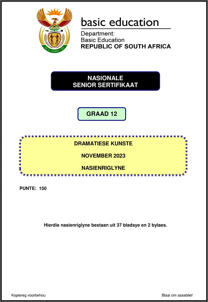 Dramatic Arts Mg Afr Nov 2023 Gr12