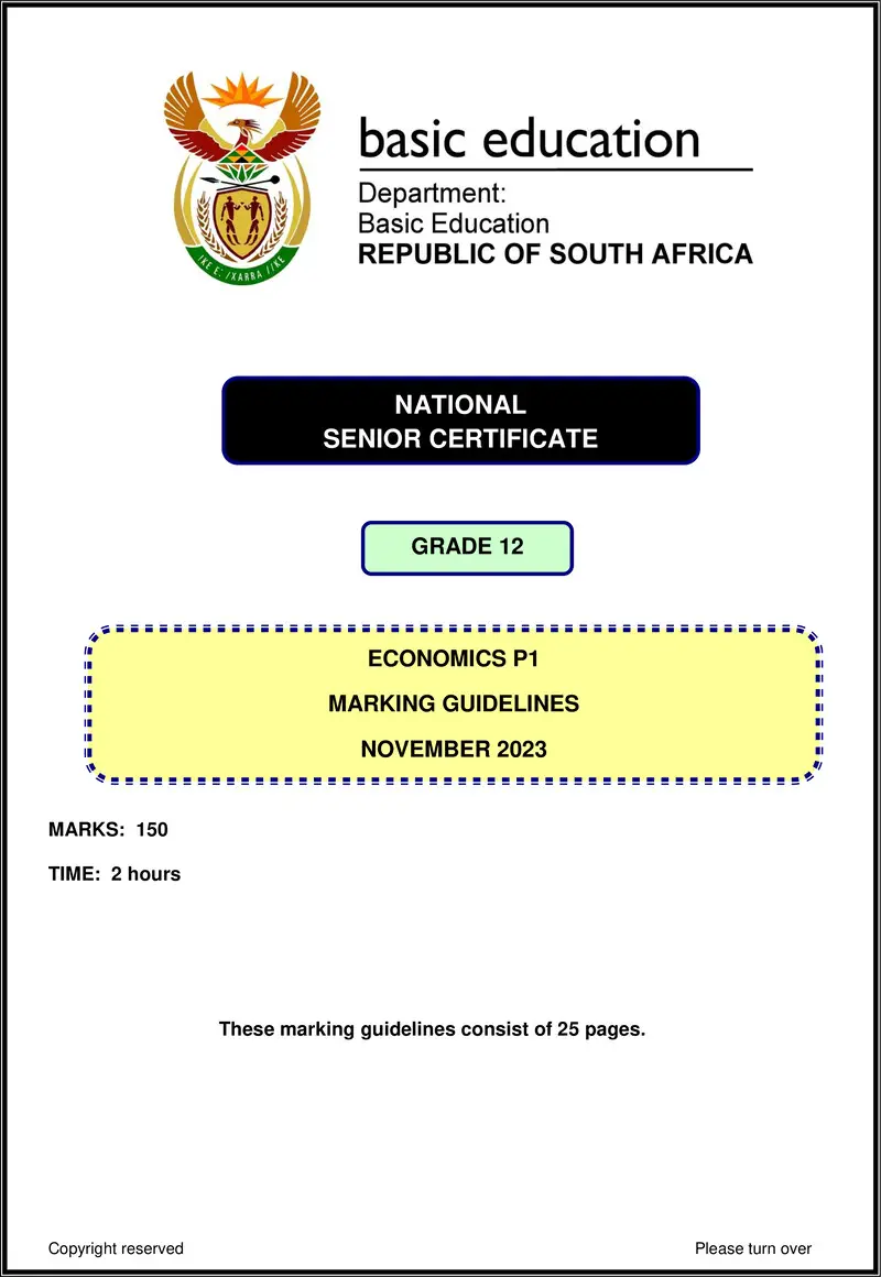 Economics P1 Nov 2023 Mg Eng Gr12