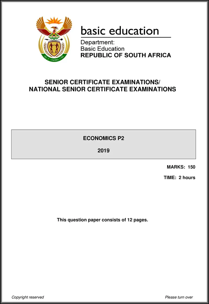 Economics P2 May June 2019 Eng Gr12