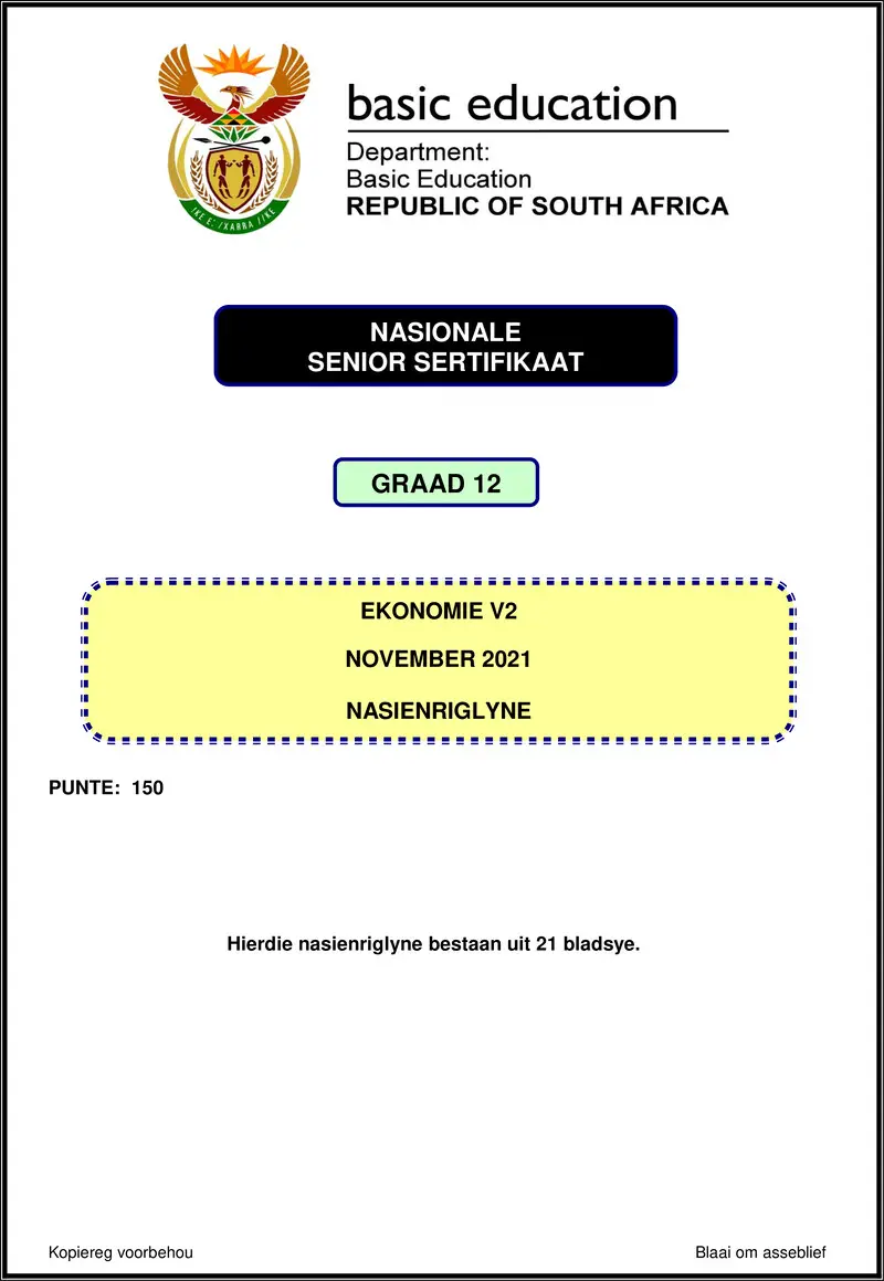 Economics P2 Nov 2021 Mg Afr Gr12