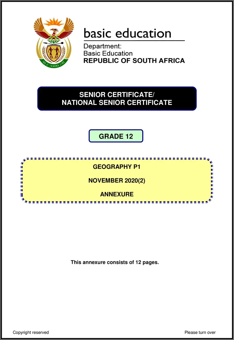 Geography P1 Nov 2020 Annexure Eng Gr12