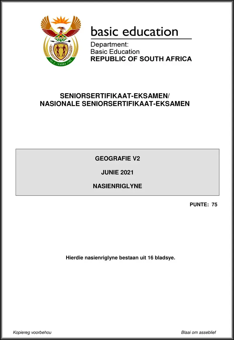 Geography P2 May June 2021 Mg Afr Gr12