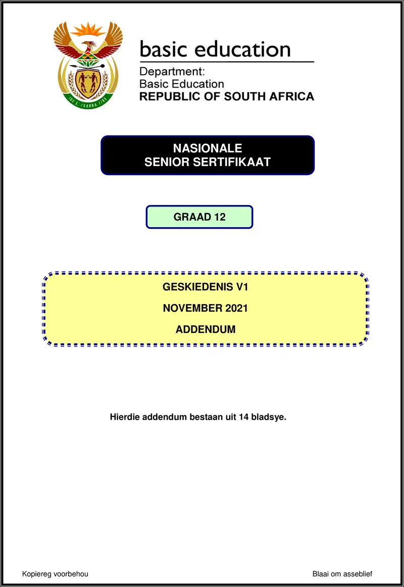 History P1 Nov 2021 Addendum Afr Gr12