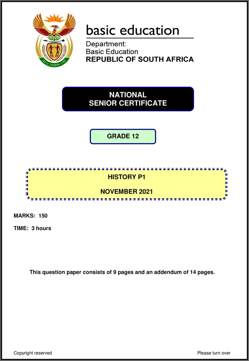 History P1 Nov 2021 Eng Gr12