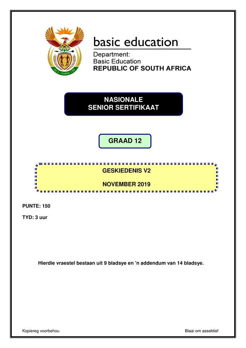 History P2 Nov 2019 Afr Gr12