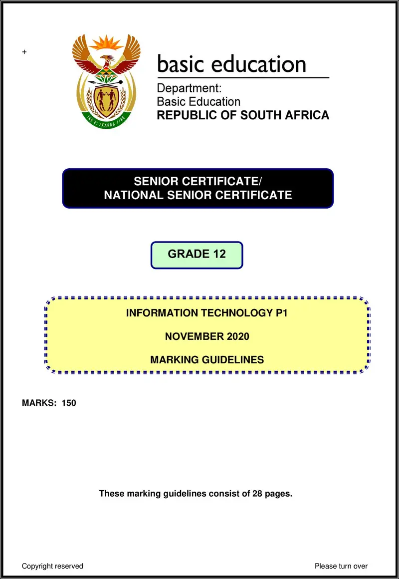 Information Technology P1 Nov 2020 Memo Eng Gr12